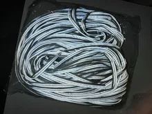 Tira reflectante plateado brillante EN471, bolsa de ropa, cuerda reflectante de advertencia