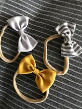 3 unids/lote lindo bebé diadema chica Nylon bandas para la cabeza turbante diademas para recién nacidos cintas para niños bebé accesorios para el pelo