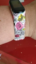 Correa deportiva de silicona para Xiaomi Mi Band 3, 4 y 5, pulsera estilo grafiti para Xiaomi Mi band 6