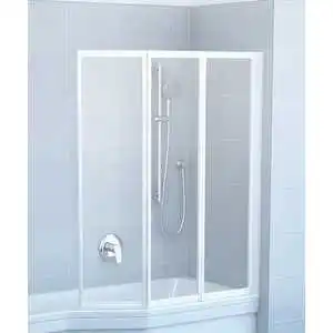 

Curtain for Bath Ravak supernova VS3 130 transparent, white (795v0100z1)
