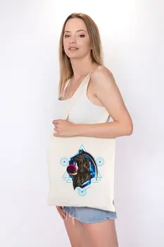 

Angemiel Bag Geometric Holy Death Angel Shopping Beach Tote Bag