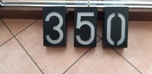 Address-Lamp Doorplate Led-Light House Number Rechargeable-Battery Solar 