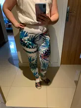 Qickitout 12% Spandex alta cintura Digital mallas impresas para ejercicio de deporte con polainas de las mujeres