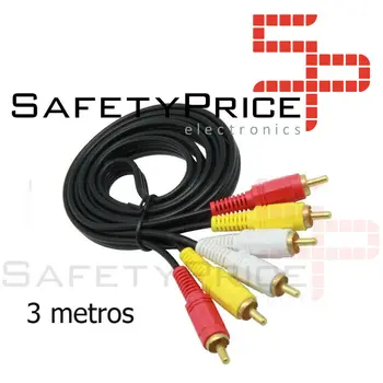 

AV Cable Video Audio Stereo 3 RCA to RCA 3 meters 3 M male-male ref1961