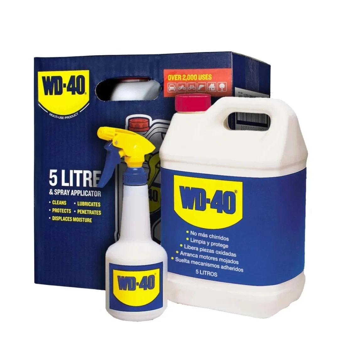Wd-40 La Plastica Compatibile Multifunzionale 5L, Gomme, Tutto Il Metallo Spedisce 24H
