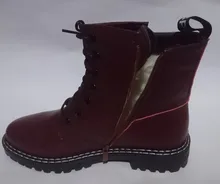 AIYUQI-Botas cortas de cuero genuino para mujer, botines de lana cálidos y antideslizantes, para estudiantes, para invierno, 2021