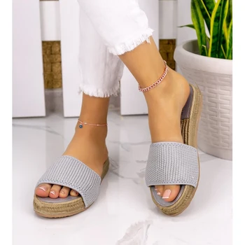 

Carsi Gray Skin Slippers