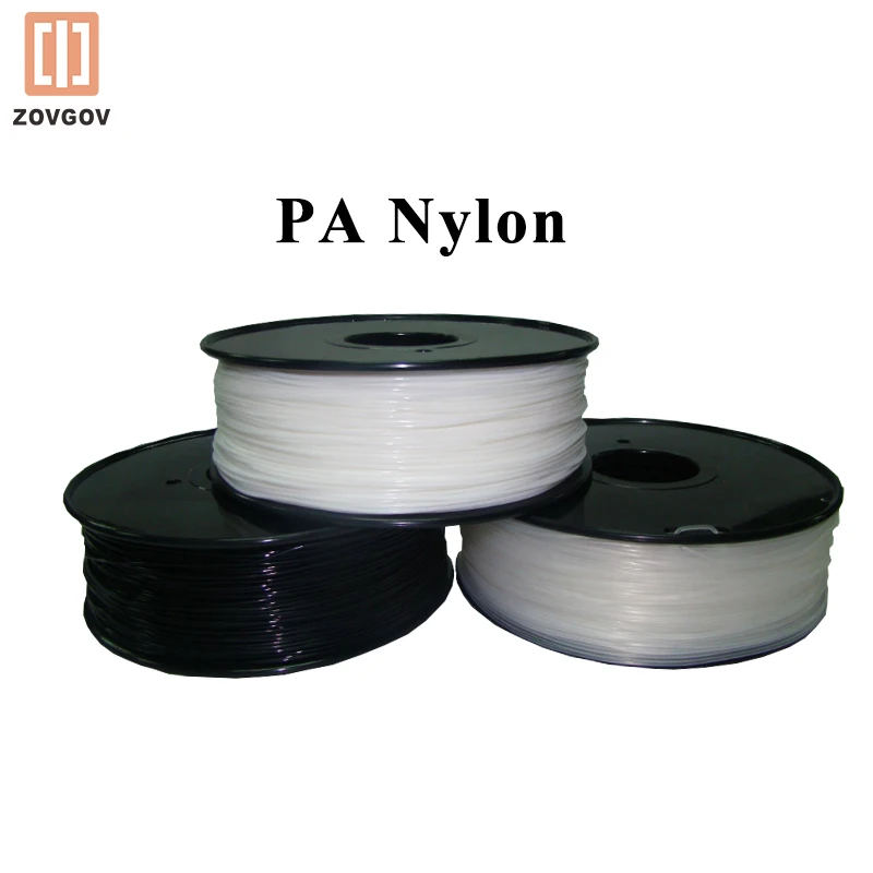 

PA Nylon Polyamide Filament ZOVGOV 1.75mm 1KG/2.2LB No Odor 3D Printing Sublimation FDM