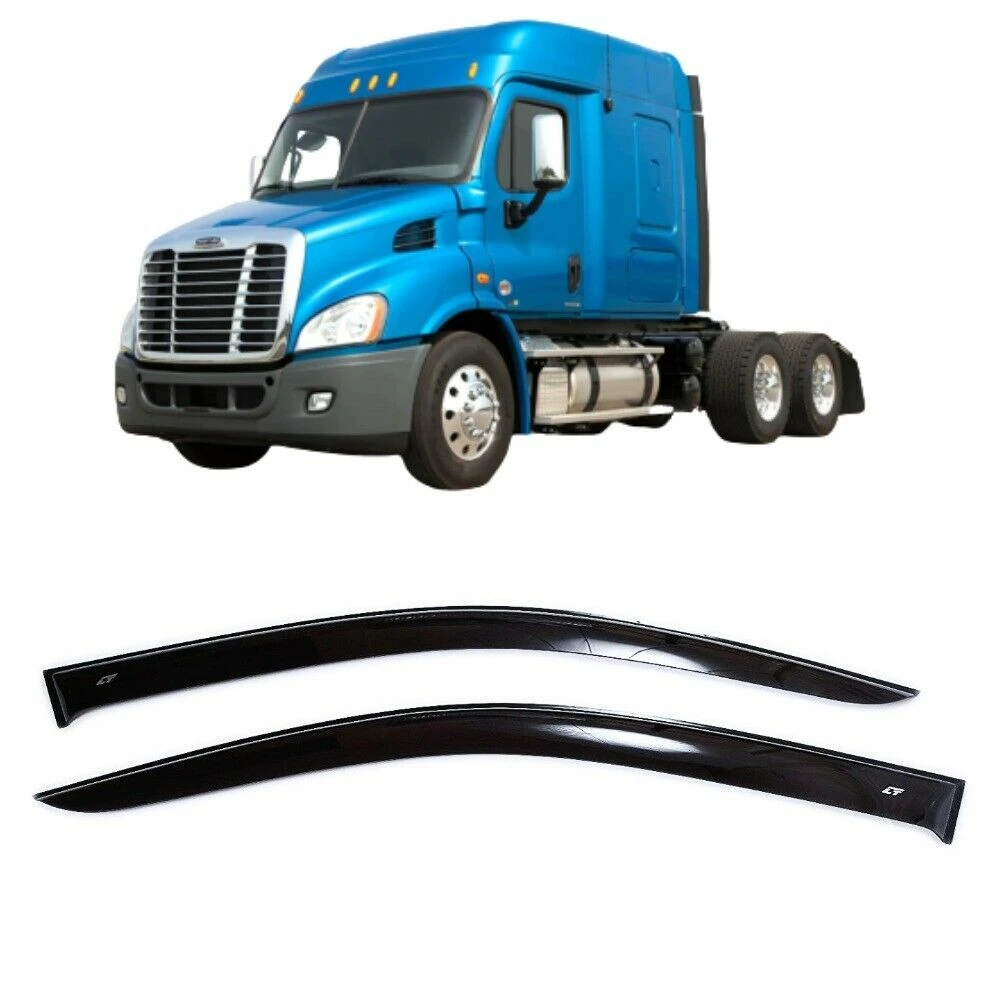 Дефлекторы окон Cobra Tuning F1005 на авто Freightliner Cascadia 2007-2017 2 шт./комп. ветровики от дождя
