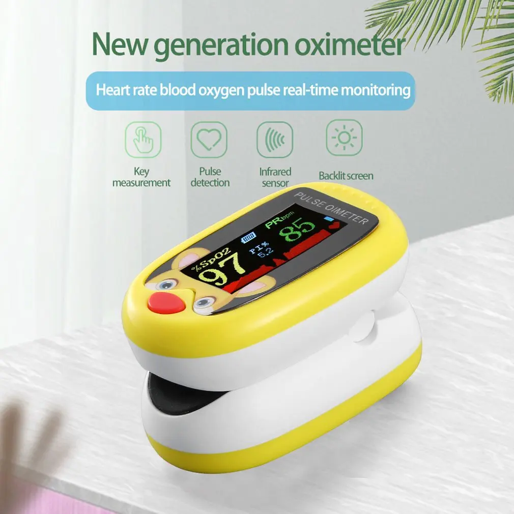 Infant Finger Pulse Oximeter Pediatric Blood Oxygen Saturation Meter Neonatal children kids Rechargeable