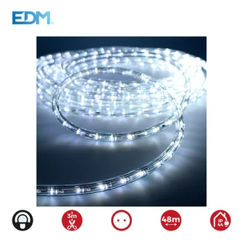 

LED flex tube 2 way multifunction 36LEDS/MTS cool white (IP44 INTERIOR-EXTERIOR) EDM 48 meters
