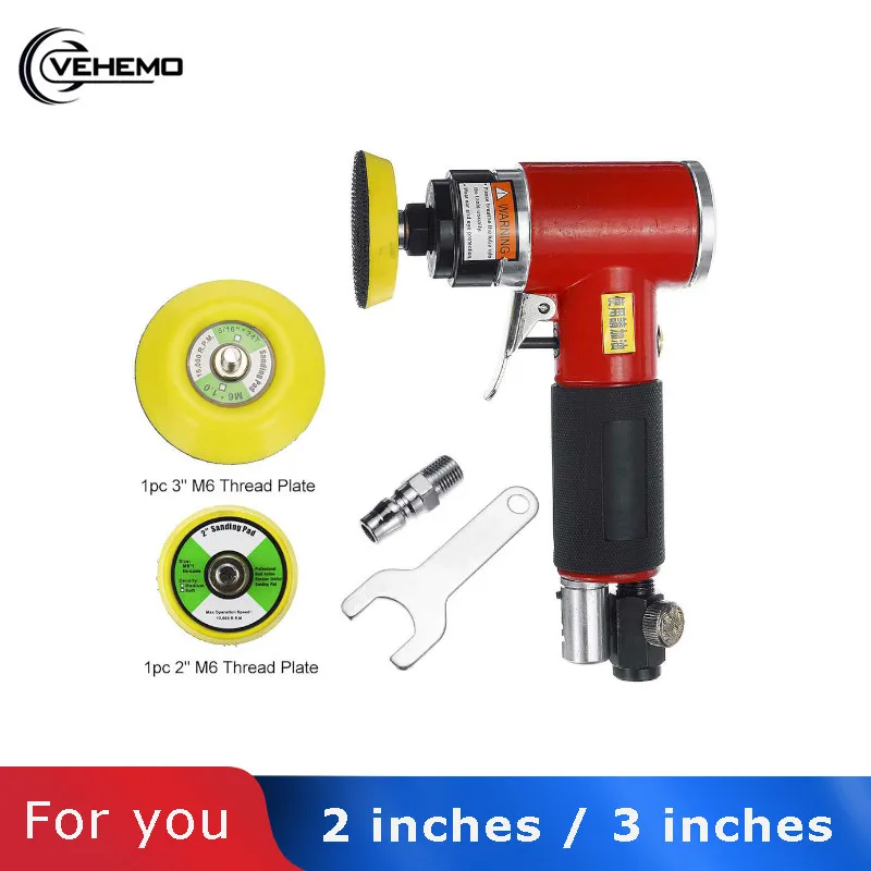  Mini Pneumatic Sanding Machine Tray Orbital High-speed Sander Polisher For Various Materials Grindi