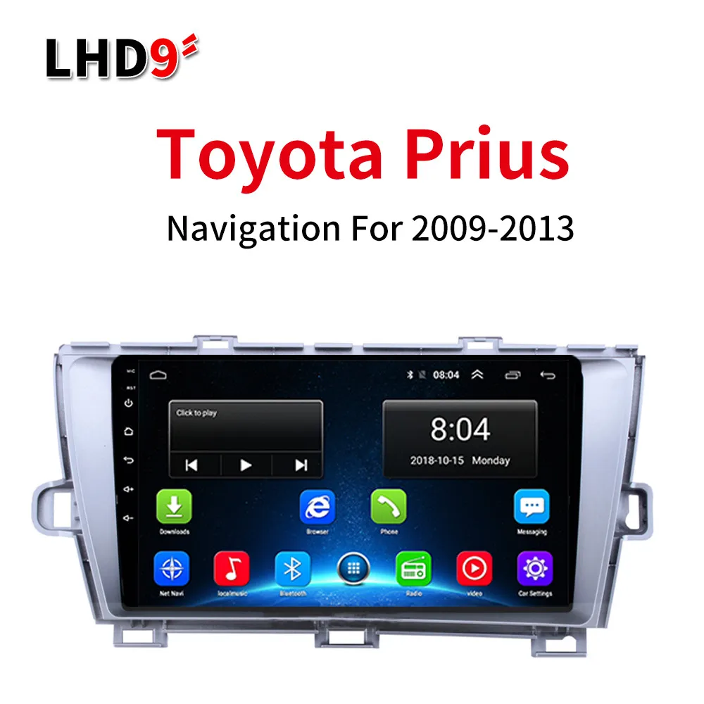 4G2G32G Lionet gps навигация для автомобиля Toyota Prius 2009-2013 9 дюймов LT1019Y - Размер экрана, дюймов: 4G2G32G