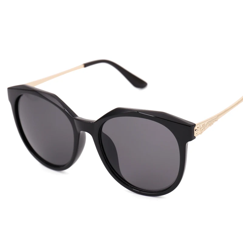 FC optics Vintage Oversized Cat Eye Sunglasses Women Large Black Shades Sexy Gradient Glasses Luxury Brand Sunglasses - Цвет линз: Фиолетовый