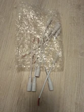 Adaptador de conector de CC de 5,5x2,1mm, conector macho/hembra de 12V, conector macho de alimentación de CC de 5,5x2,1mm con Cable para 5050 3528