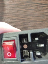 IEC320 C14 eléctrico CA zócalo 3 pin rojo LED 250V interruptor basculante 10A fusible mujer entrada macho conector de clavija 2 enchufe con pines de montaje
