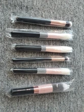 Jessup-Juego de brochas de maquillaje, base en polvo, sombra de ojos, oro rosa/Negro, 6 uds.-25 uds.