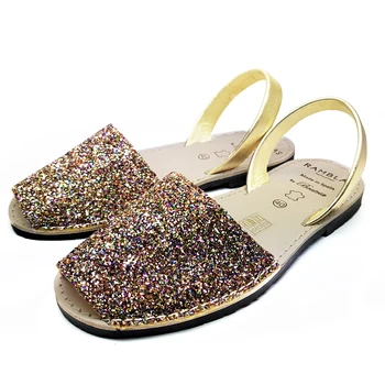 

Beatria shoes, sandal glitter Multicolored and Gold tissue, commode and light, skin, tissue, summer Sandle for woman