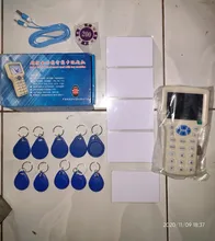 10 Frecuencia de lector de RFID escritor copiadora duplicador IC/identificación con Cable USB para Cable de 125Khz a 13,56 Mhz tarjetas pantalla LCD duplicador