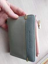 Cartera pequeña para mujer, monedero pequeño, billetera pequeña con broche para tarjeta de mujer
