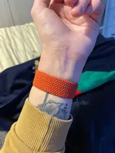 Correa de nailon trenzado para Apple Watch 6 Se 5, banda de 44mm, 40mm, 38mm y 42mm, correa elástica para reloj inteligente iWatch Series 54321