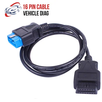 Кабель OBD2 с 16-контактным штекером на 16-контактный гнездовой удлинитель для диагностического инструмента интерфейс сканера OBD2 16-контактный ...