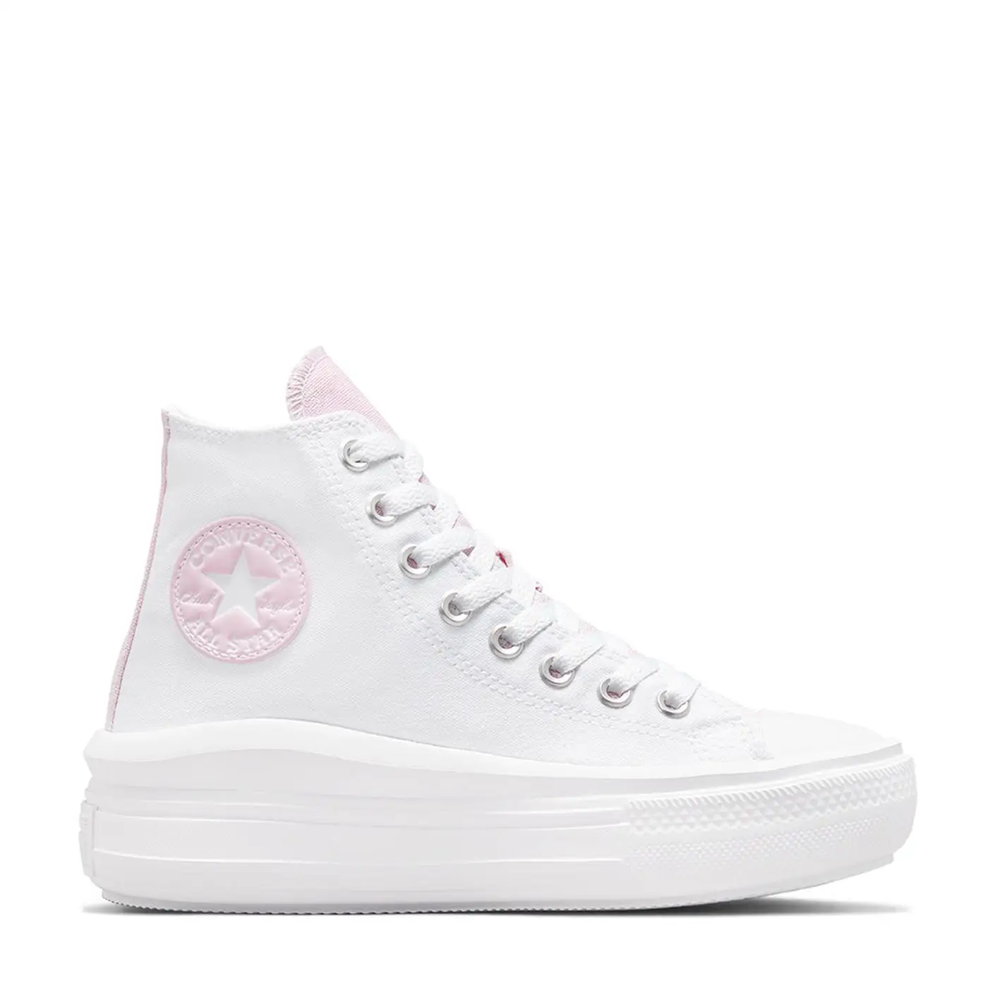 Женские кроссовки Converse Chuck Taylor All Star Move Hi белые на платформе 571577C-102 оригиналСпорт