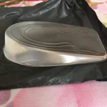 Gel de silicona aumentar zapatos de las mujeres de los hombres Protector Cuidado del pie plantillas elástico cojín soporte de arco insertar tacón almohadillas