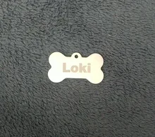 YVYOO-collar de acero inoxidable para perro, para identificación de perro y gato accesorio personalizado, grabado gratis por teléfono, varios idiomas AA12