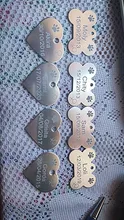 Etiqueta de aluminio para perro 2 unids/lote Etiqueta de Mascota, grabado personalizado gratis, equipaje personalizado para perro y gato, etiqueta para perro, forma de corazón personalizada