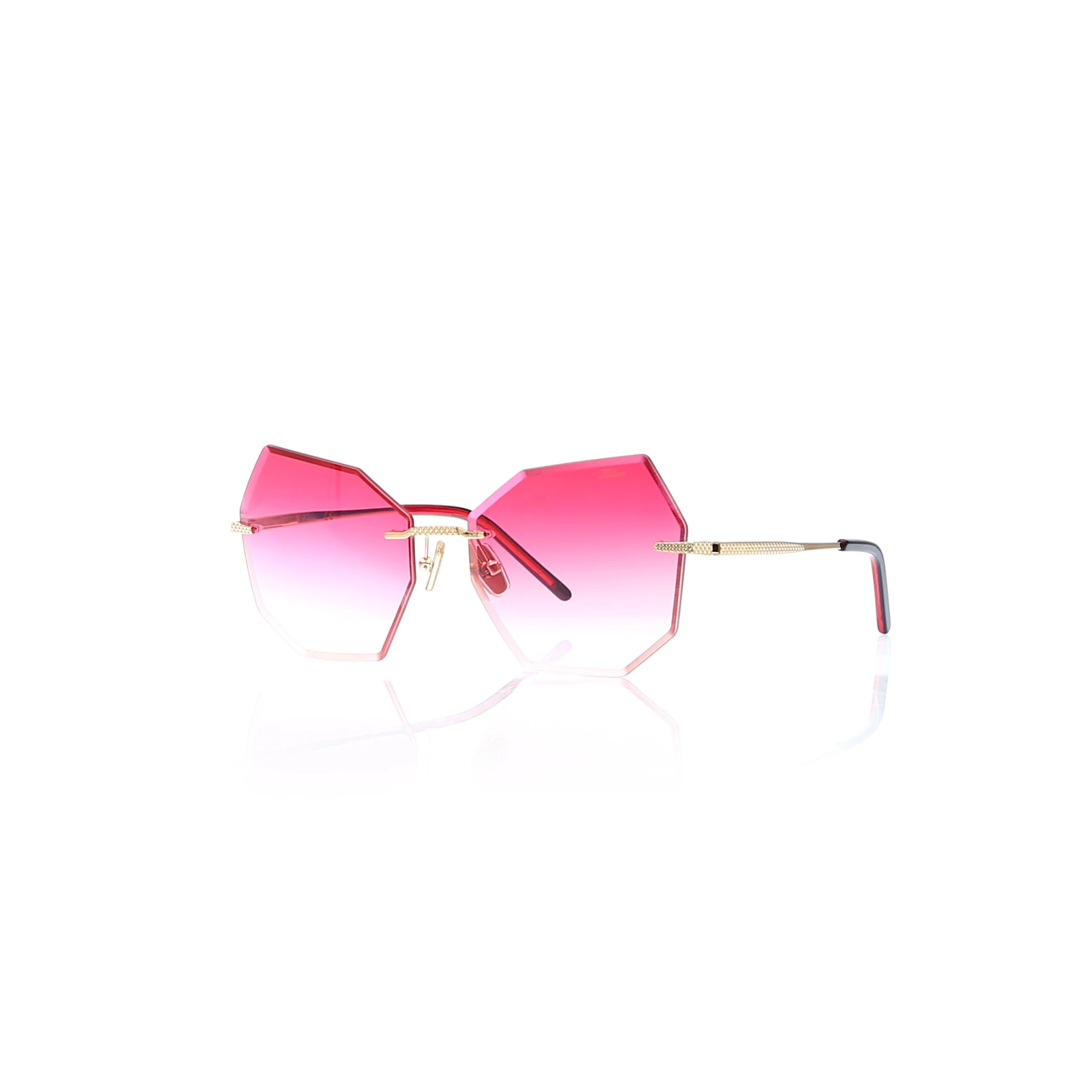 

Women's Sunglasses K 8126 04 METAL GOLD ORGANIC GEOMETRIC IRREGULAR 59-17-143