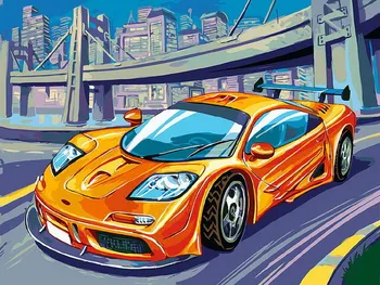 

McLaren F1 GTR 30*40 cm, picture coloring by numbers Snow White 235-as