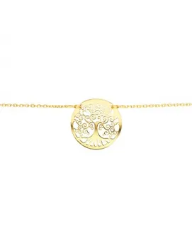 

Necklace Golden Silver Tree of Life