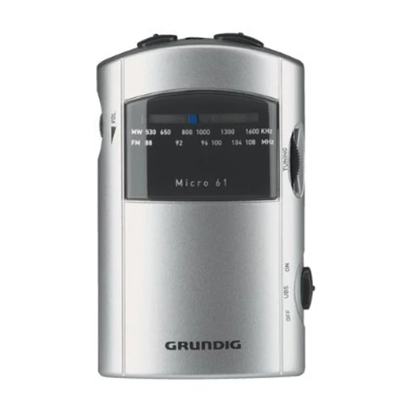 ТРАНЗИСТОР радио Grundig MICRO 61 FM серебристый