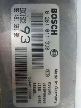 

EDC15C293 Switchboard Check Checkpoint Peugeot 406 Saloon (s1/s2) 2.0 Hdi