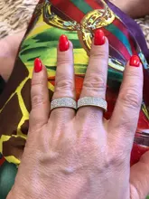 Anillo de acero de estilo Retro Vintage para mujer, joyería de 5 fila de cristales transparentes, anillos de boda de compromiso de acero inoxidable a la moda, gran oferta