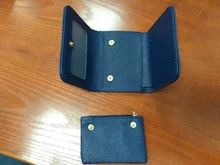 Cartera pequeña con broche para mujer, monedero pequeño, billetera de corona para tarjeta de mujer, Mini bolso de mano