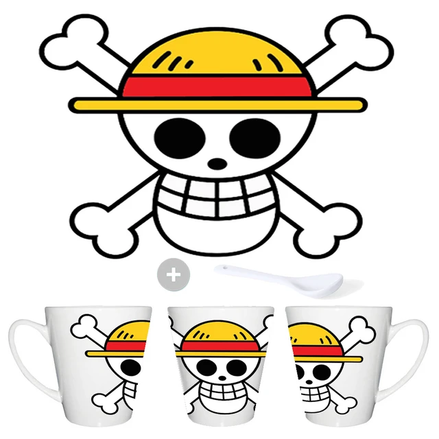 Taza One Piece Luffy en Logo