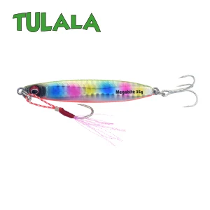 Tulala Металл литой 35 г джиг ложка Shore отсадка литья свинцовая Рыбная Морская рыбалка на щуку Приманка снасти вобберы жесткие приманки - Цвет: Rainbow Chartback B