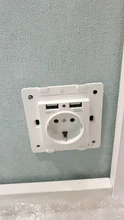 Eu-Power-Socket-Socket Outlet Glass-Panel Usb-Charging-Port Crystal Wall SRAN with 16A