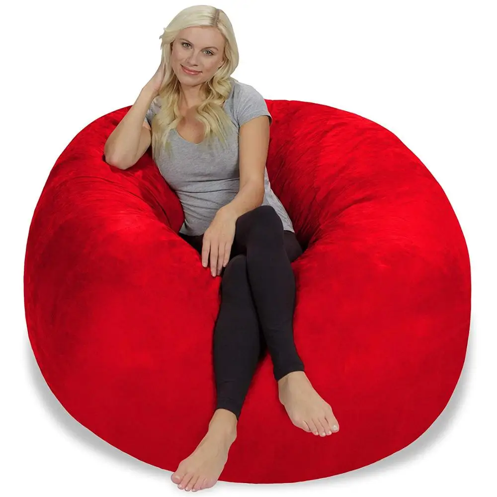top Selling Extra Large 4 Bean Bag font b Chair b font Covers Replacement Comfy Beanbag