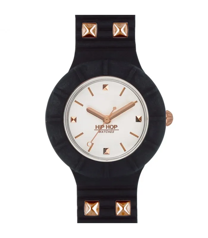 Женские часы в стиле хип-хоп черные 32 мм HWU0801 | Наручные