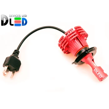 

LED car lamp h4 H7 red one dled