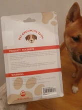 Cepillo antideslizante para cuidado de mascotas, rastrillo para eliminar el pelo de gatos, Mango para perros, cepillo para cachorro, suministros prácticos