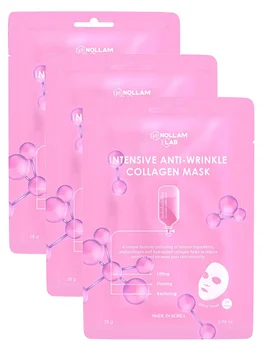 

Set of collagen tissue masks Nollam Lab, anti wrinkle, 3 pc