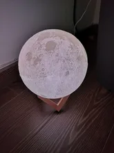 Moon-Lamp Globe Night-Light Bedroom 3d-Print Home-Decor Children Gift Creative Galaxy