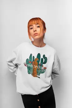 

Angemiel Wear Leopard Cactus Women Sweatshirts