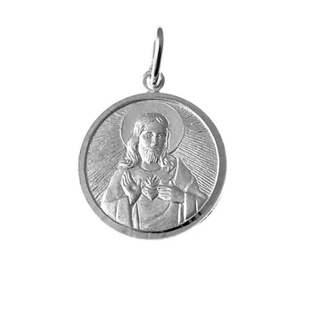

Pendant 925 Sterling silver m medal 22mm. Scapular fence [AC0390]