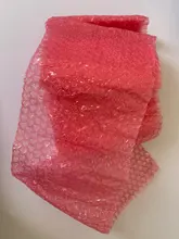 Mini rollo de burbujas de aire en forma de corazón para fiestas, rollo de espuma para regalos, decoración de boda, urdimbre, color rosa, 20cm x 5m