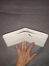 Cartera de cuero con patrón cruzado para Hombre, cartera masculina con diseño cruzado de Color sólido, Billetera de cuero con múltiples tarjetas de posición, a la moda